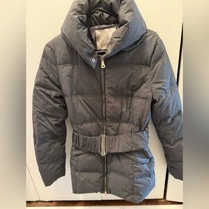 Marciano Charcoal Puffer Jacket with Belt size S
